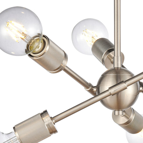 Elk Module SEMI FLUSH MOUNT in Satin Nickel Finish Model: 47666/6