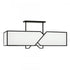 Elk Moiselle 48 Inch Wide 6 Light Linear Chandelier in Matte Black Model: 8171-MB-WS