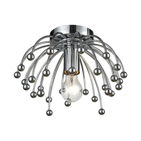 Elk Momotombo 1 Light FLUSH MOUNT in Chrome Finish Model: 1223-003