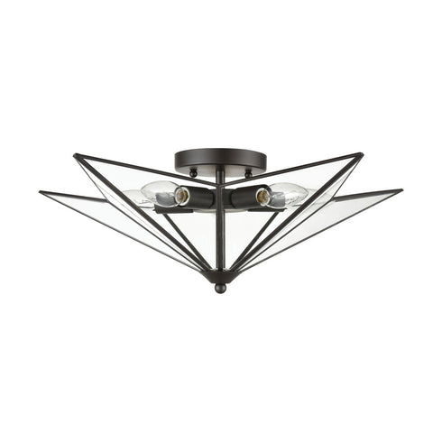 Elk Moravian Star FLUSH MOUNT in Clear Finish Model: D4386