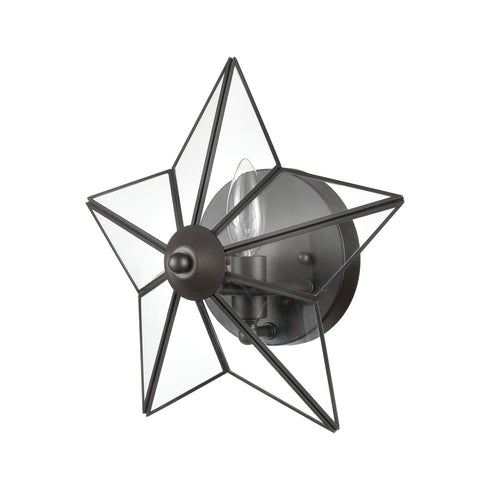 Elk Moravian Star SCONCE in Oil Rubbed Bronze Finish Model: D4387