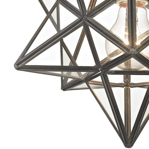 Elk MoravianStar FLUSH MOUNT in Bronze Finish Model: 1145-005