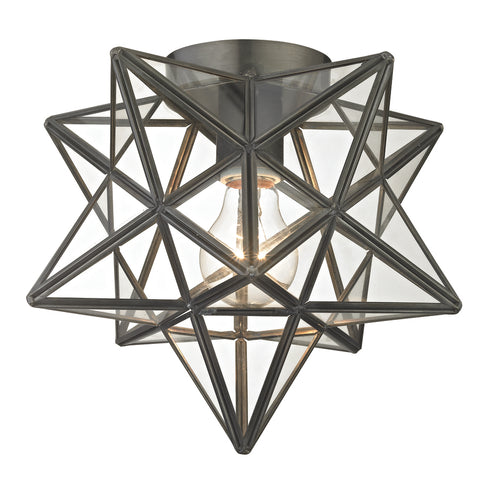 Elk MoravianStar FLUSH MOUNT in Bronze Finish Model: 1145-005
