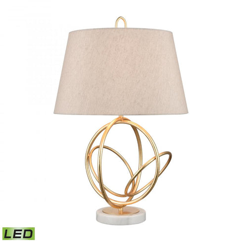 Elk Morely 26 Inch High 1 Light Table Lamp in Gold Leaf Includes LED Bulb Model: H0019-7986-LED