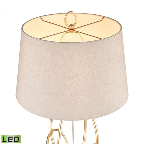 Elk Morely 63 Inch High 1 Light Floor Lamp in Gold Leaf Includes LED Bulb Model: H0019-7988-LED