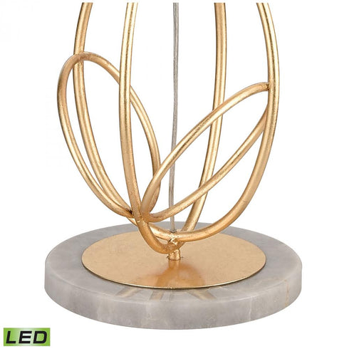 Elk Morely 63 Inch High 1 Light Floor Lamp in Gold Leaf Includes LED Bulb Model: H0019-7988-LED
