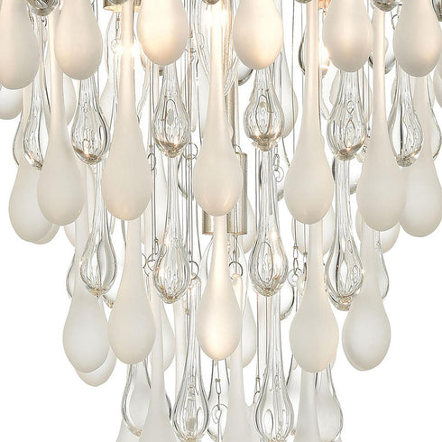 Elk Morning Frost 4 Light FLUSH MOUNT in Silver Leaf Finish Model: 32341/4