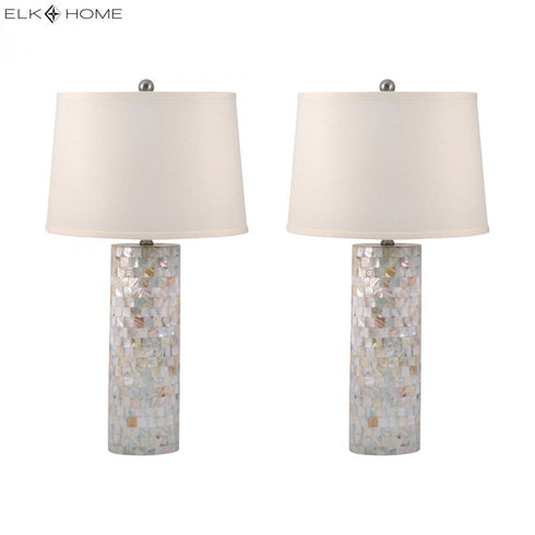 Elk Mother of Pearl TABLE LAMP in Natural Finish Model: 812/S2