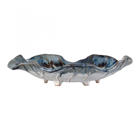 Elk Mulry Charger in Prussian Blue Glazed Model: S0037-11349