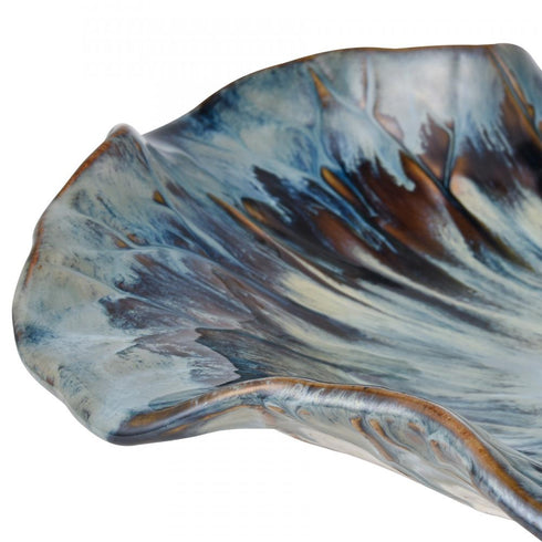Elk Mulry Charger in Prussian Blue Glazed Model: S0037-11349