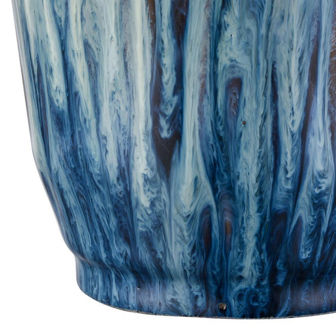 Elk Mulry Jar Set of 3 Green in Prussian Blue Glazed Model: S0037-11348/S3