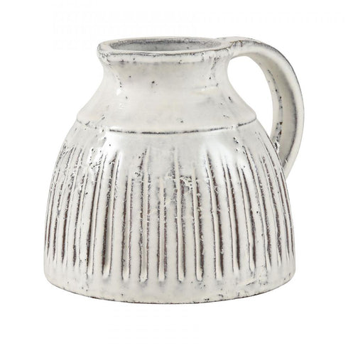 Elk Muriel VASE JAR BOTTLE in Aged White Finish Model: S0017-8211