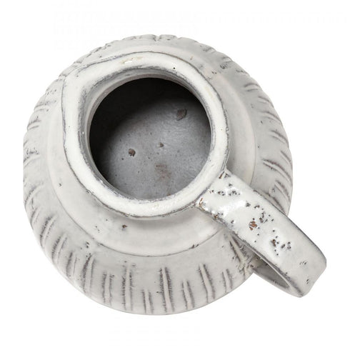 Elk Muriel VASE JAR BOTTLE in Aged White Finish Model: S0017-8211