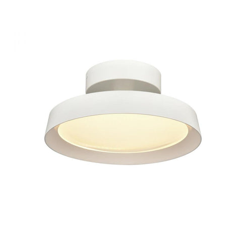 Elk Nancy 11.75 Inch Wide LED Semi Flush Mount in Matte White Model: 85064/LED