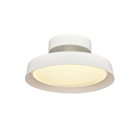 Elk Nancy 11.75 Inch Wide LED Semi Flush Mount in Matte White Model: 85064/LED