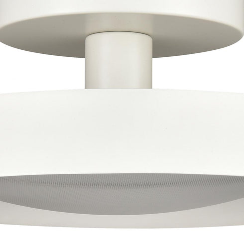 Elk Nancy 11.75 Inch Wide LED Semi Flush Mount in Matte White Model: 85064/LED