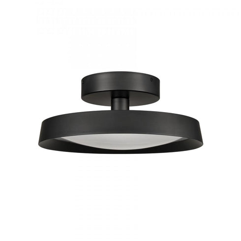 Elk Nancy 13.75 Inch Wide LED Semi Flush Mount in Matte Black Model: 85075/LED