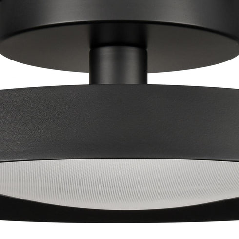 Elk Nancy 13.75 Inch Wide LED Semi Flush Mount in Matte Black Model: 85075/LED