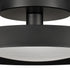 Elk Nancy 13.75 Inch Wide LED Semi Flush Mount in Matte Black Model: 85075/LED