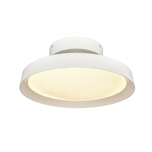 Elk Nancy 13.75 Inch Wide LED Semi Flush Mount in Matte White Model: 85065/LED