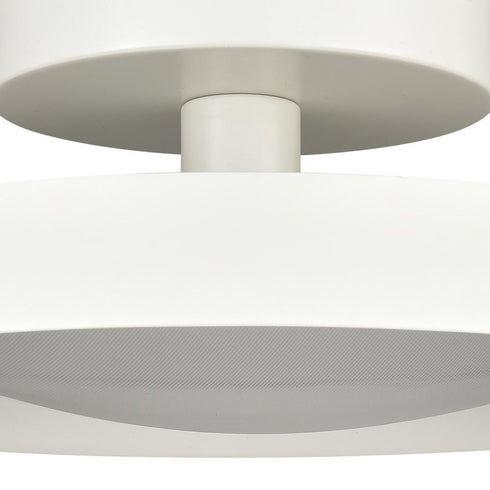 Elk Nancy 13.75 Inch Wide LED Semi Flush Mount in Matte White Model: 85065/LED