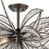 Elk Naples SEMI FLUSH MOUNT in Dark Graphite Finish Model: 16363/8