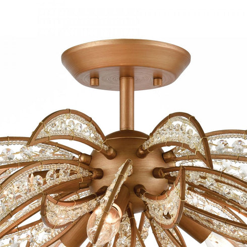Elk Naples SEMI FLUSH MOUNT in Gold Finish Model: 16762/5