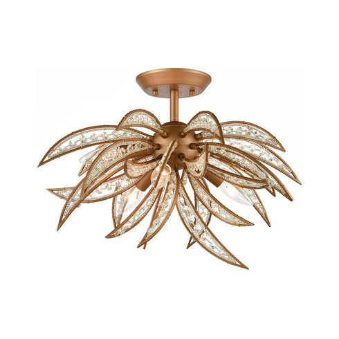 Elk Naples SEMI FLUSH MOUNT in Gold Finish Model: 16762/5