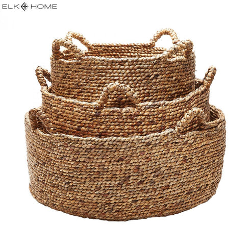 Elk Natural Low Rise BOX BIN BASKET in Natural Finish Model: 784083