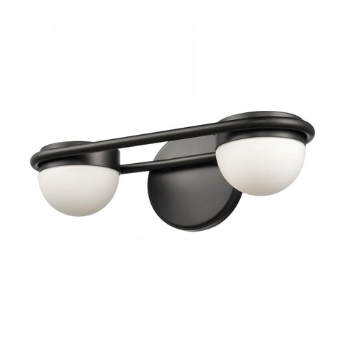 Elk Nelly 14 Inch Wide 2 Light Vanity Light in Matte Black Model: 81591/LED