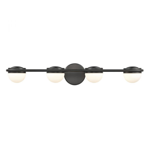 Elk Nelly 31 Inch Wide 4 Light Vanity Light in Matte Black Model: 81593/LED