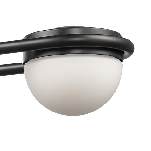Elk Nelly 31 Inch Wide 4 Light Vanity Light in Matte Black Model: 81593/LED
