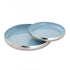 Elk Nelson Tray Set of 2 in Light Blue Enamel (2 pack) (2 pack) Model: H0897-9780/S2