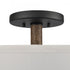 Elk Neville 20 Inch Wide 4 Light Semi Flush Mount Charcoal Black Model: 89704/4
