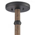 Elk Neville 20 Inch Wide 4 Light Semi Flush Mount Charcoal Black Model: 89704/4