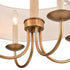 Elk Neville 20 Inch Wide 4 Light Semi Flush Mount Natural Brass Model: 89714/4