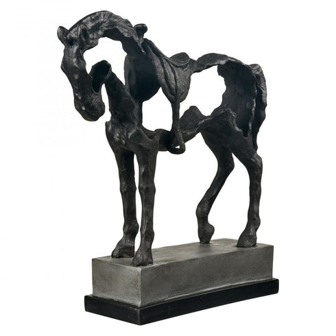 Elk Noble Sculpture in Aged Black Model: S0037-12029