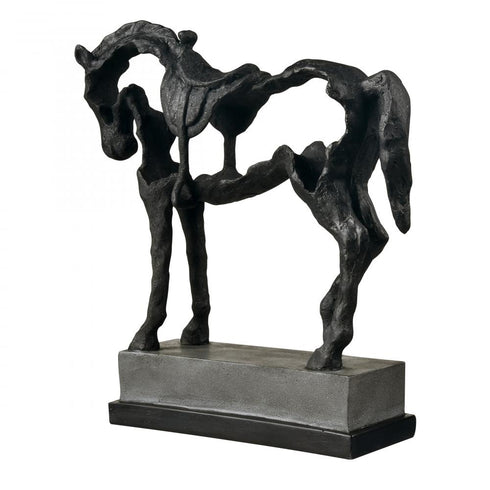 Elk Noble Sculpture in Aged Black Model: S0037-12029