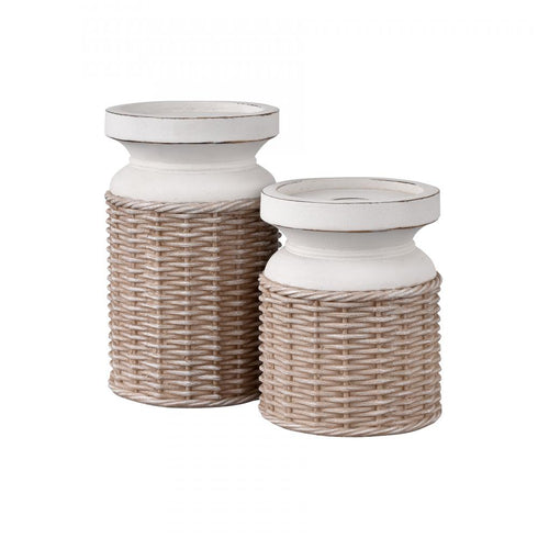 Elk Norris Candleholder Set of 2 in Beige (2 pack) (2 pack) Model: S0037-11228/S2