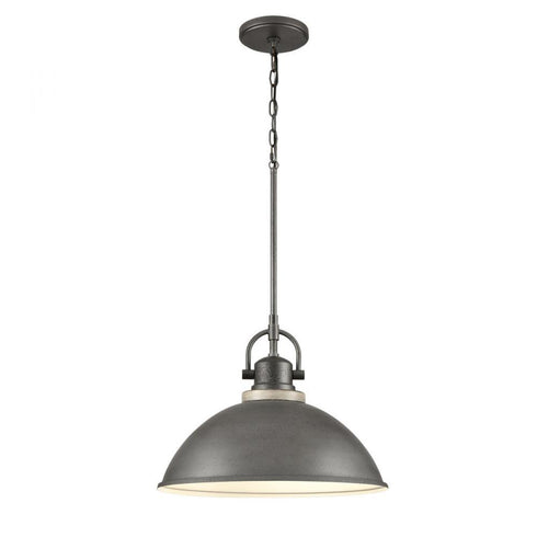 Elk North Shore 18 Inch Wide 1 Light Outdoor Pendant in Iron Model: 69651/1
