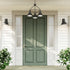 Elk North Shore 24 Inch Wide 3 Light Outdoor Pendant in Iron Model: 69652/3