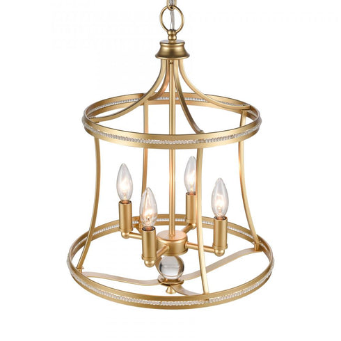Elk Noura 15.5'' Wide 4 Light Pendant Champagne Model: 69484/4