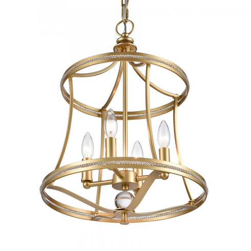 Elk Noura 15.5'' Wide 4 Light Pendant Champagne Model: 69484/4