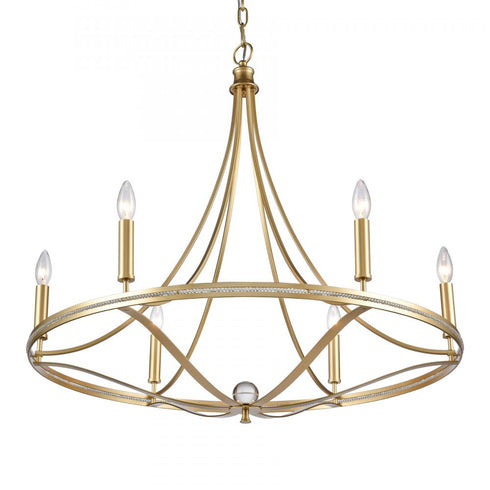 Elk Noura 31.5'' Wide 6 Light Chandelier Model: 69485/6