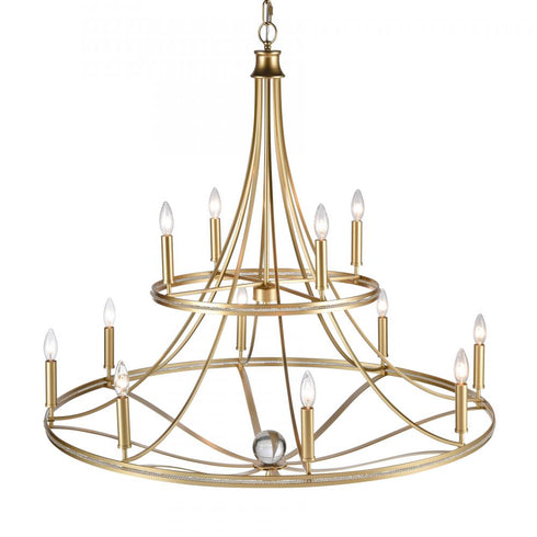 Elk Noura 40'' Wide 12 Light Chandelier Model: 69488/8+4
