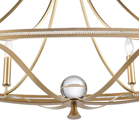 Elk Noura 46.5'' Wide 6 Light Linear Chandelier Model: 69486/6