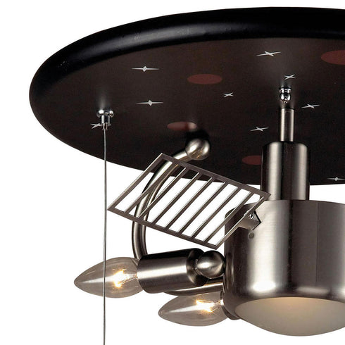 Elk Novelty FLUSH MOUNT in Black Finish Model: 5089/3