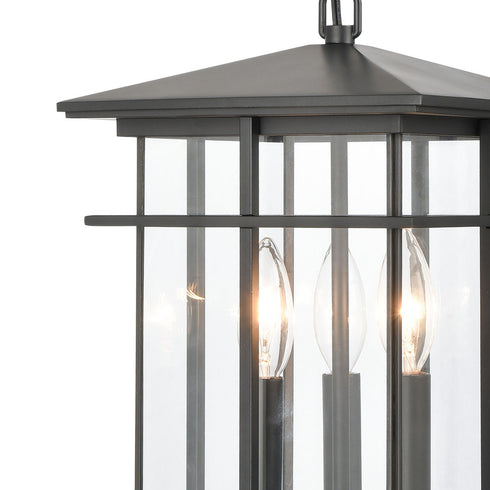 Elk Oak Park HANGING in Matte Black Finish Model: 89365/3