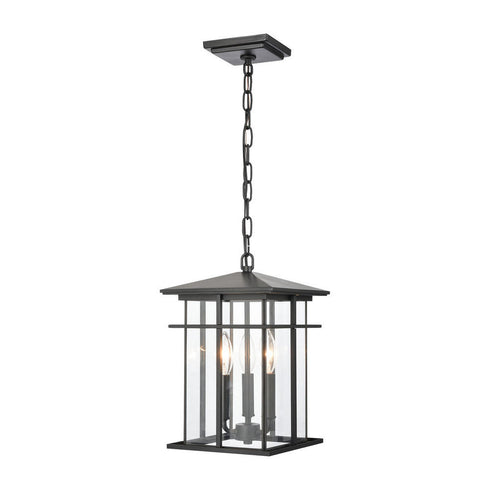 Elk Oak Park HANGING in Matte Black Finish Model: 89365/3