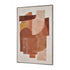 Elk Ochre Abstract Ochre Framed Abstract Wall Art in Rust Finish Model: S0016-11340